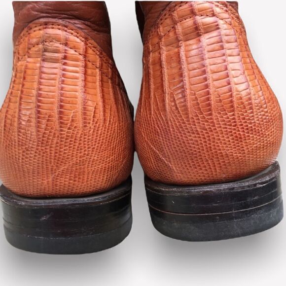 Don Cuco’s Mexico Exotic Lizard & Leather Roper Boots Original Carry Case - Picture 9 of 16